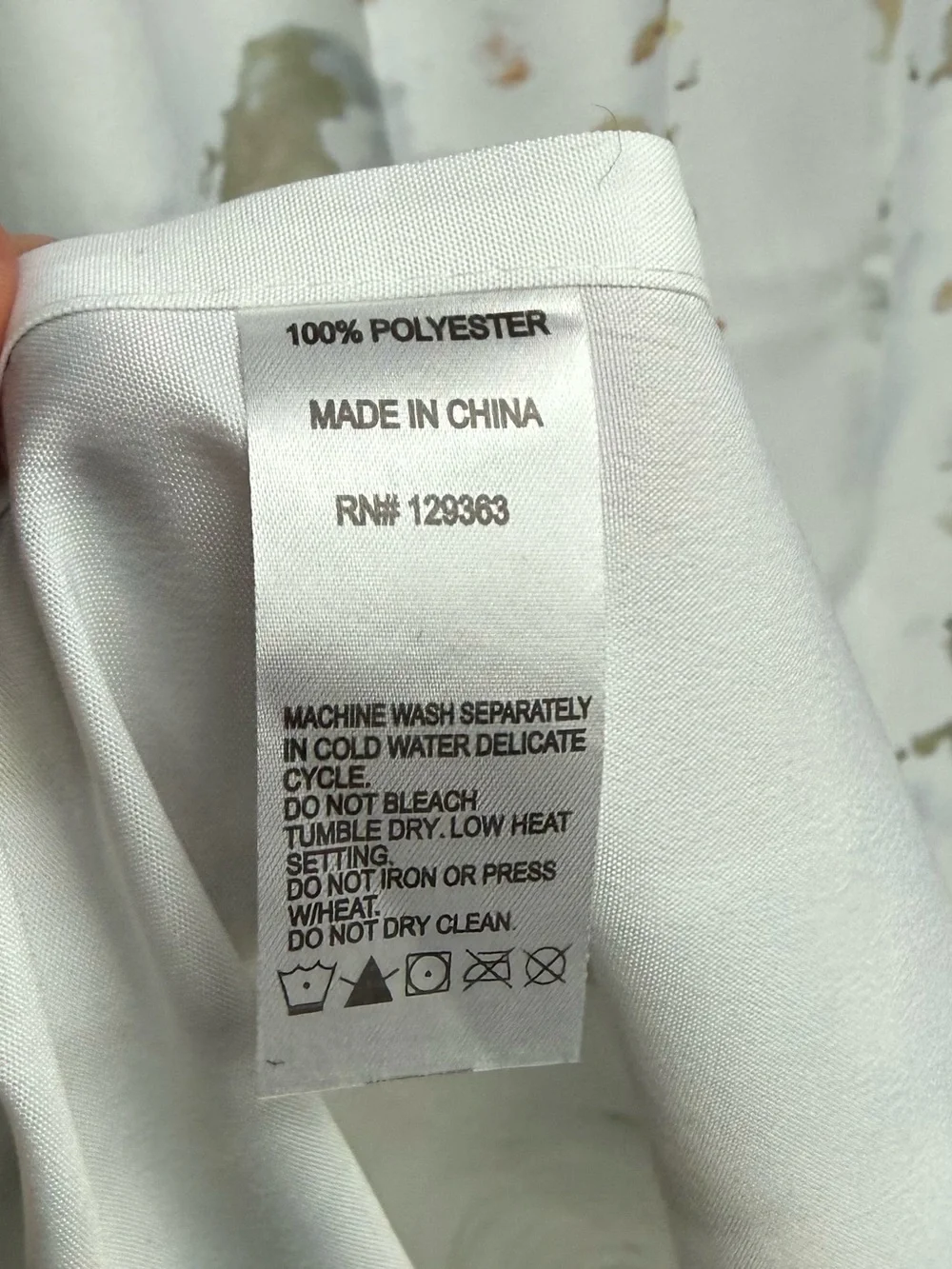 Orren Ellis Frosted Cake Abstract Shower Curtain NWOT Abstract Grey Blue